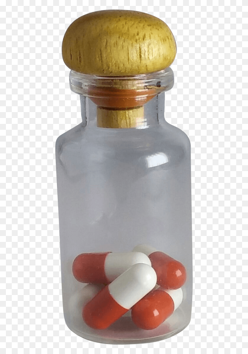 469x1140 Pills In A Bottle Image Glass Bottle, Jar, Milk, Beverage HD PNG Download