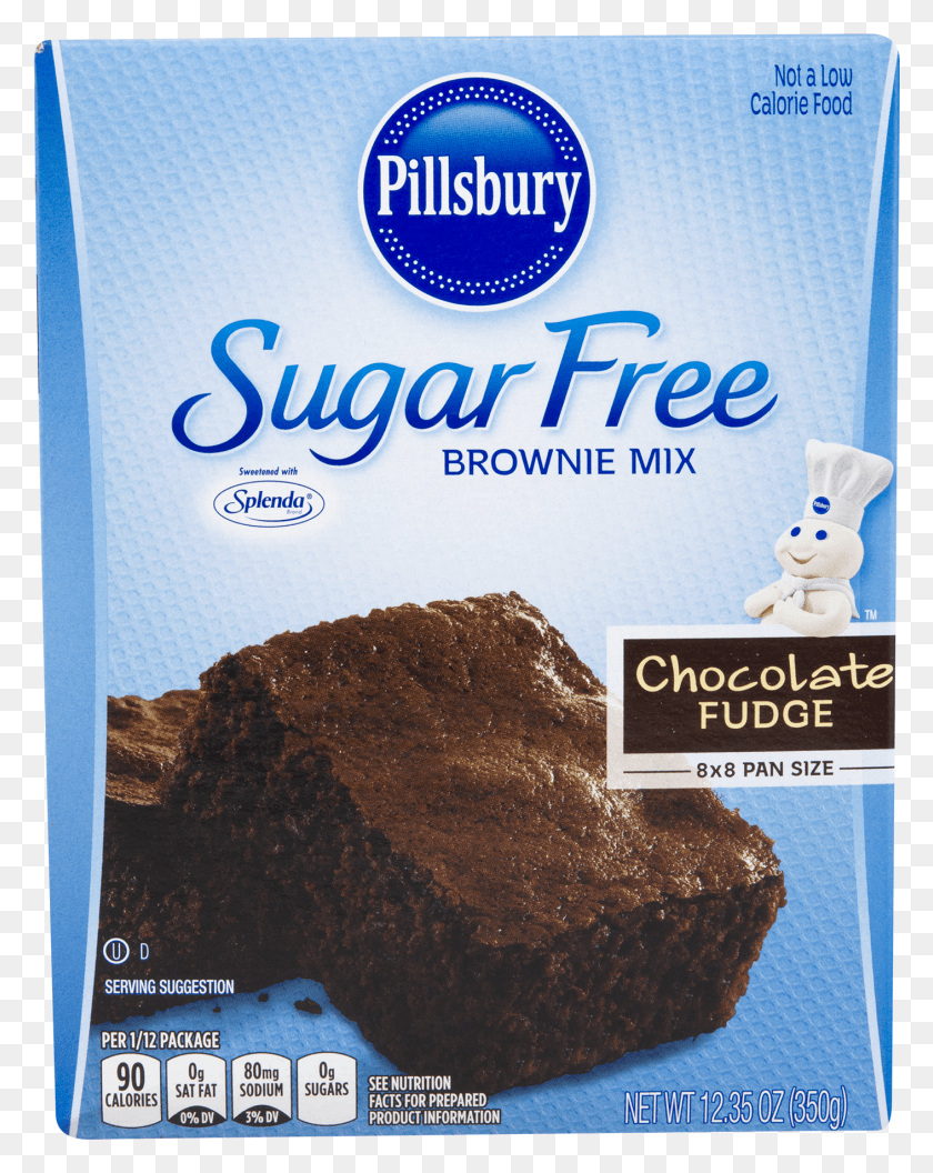 1410x1801 Pillsbury Sugar Free Chocolate Fudge Brownie Mix Chocolate HD PNG Download