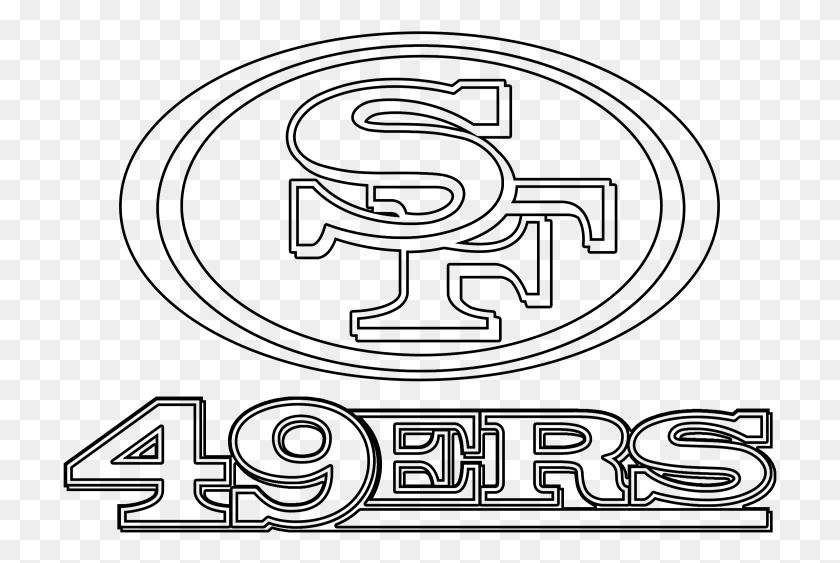 715x503 Логотип Pin 49Ers Логотип Сан-Франциско 49Ers Логотип Svg, Серый, Мир Варкрафта Png Скачать