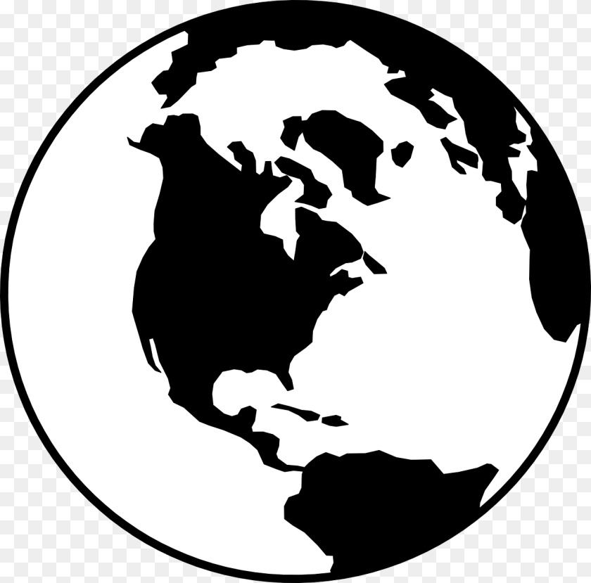 1280x1263 Pin By Brittany Roberts On Project One World Clipart Black And White, Astronomy, Globe, Outer Space, Planet Sticker PNG