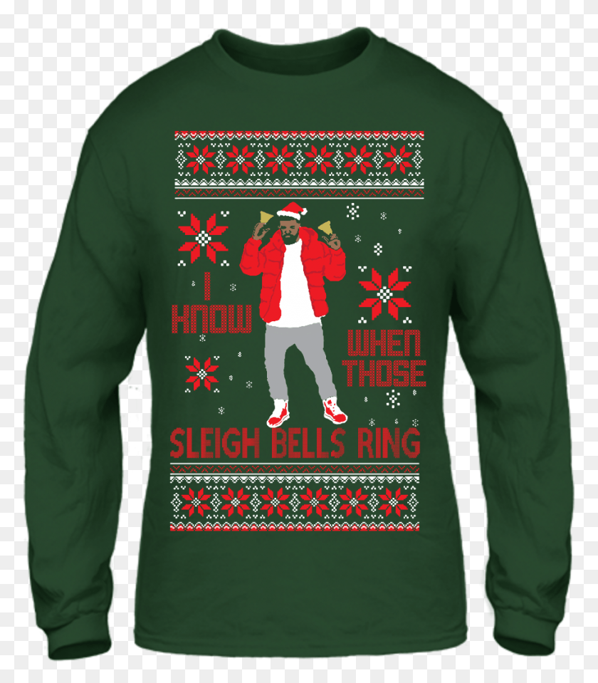 902x1040 Pin By Dj Shamann On Hip Hop Ugly Sweaters Hotline Bling Christmas Sweater, Clothing, Apparel, Sleeve HD PNG Download