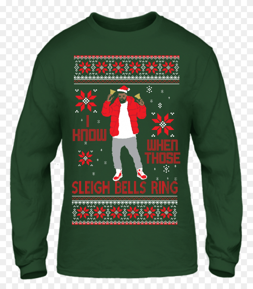 902x1040 Pin By Dj Shamann On Hip Hop Ugly Sweaters Hotline Bling Christmas Sweater, Clothing, Apparel, Sleeve Descargar Hd Png