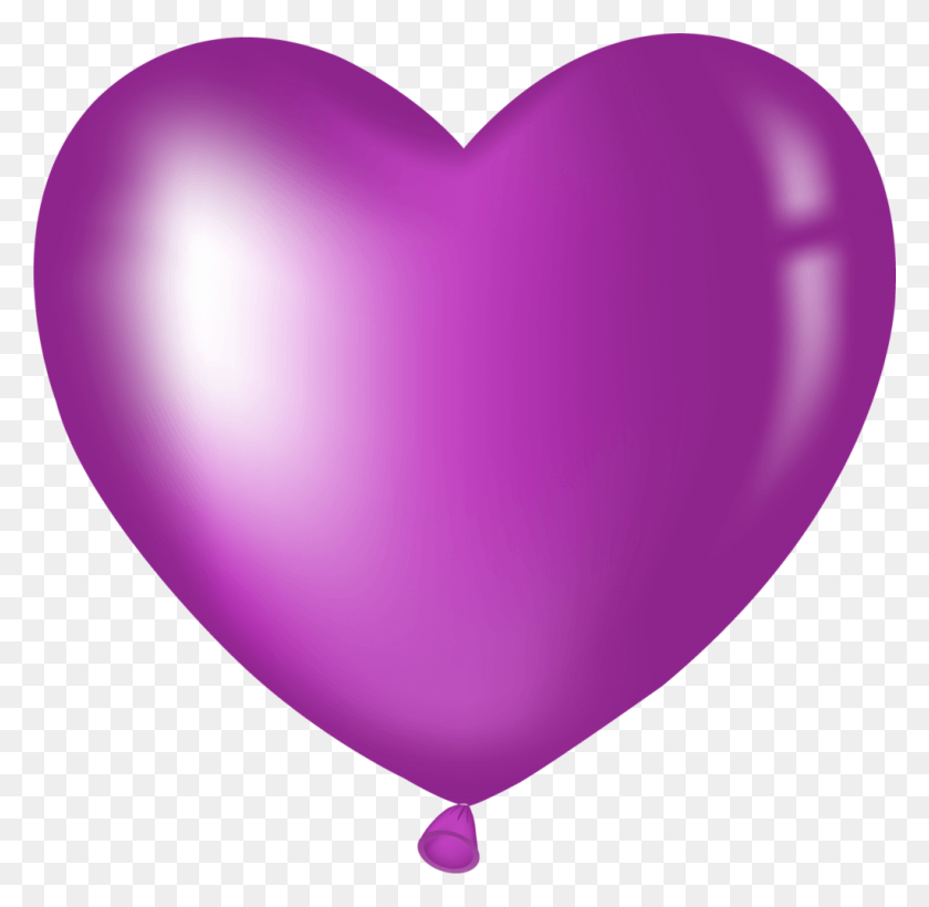 1024x999 Pin By Jacqueline Anderson On Purple Purple Heart Balloon Clipart, Ball, Heart HD PNG Download