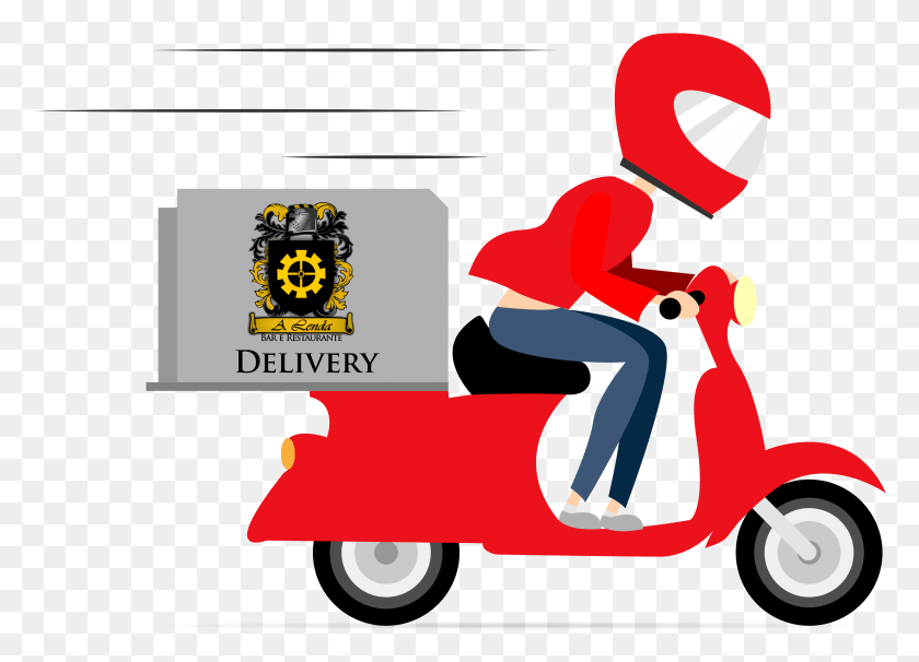 2882x2019 Pin By Jo Free Delivery Bike, Scooter, Vehículo, Transporte Hd Png