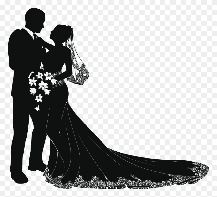 800x722 Pin By Nines Jimenez On Bodas Wedding Couple Vector, Person, Human, Kneeling HD PNG Download