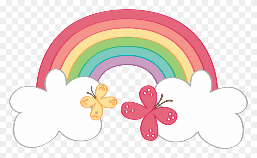 1280x750 Pin By Stephanie Maria En Funkids Clip Art Clipart Of Rainbow And Cloud, Graphics, Flor Hd Png