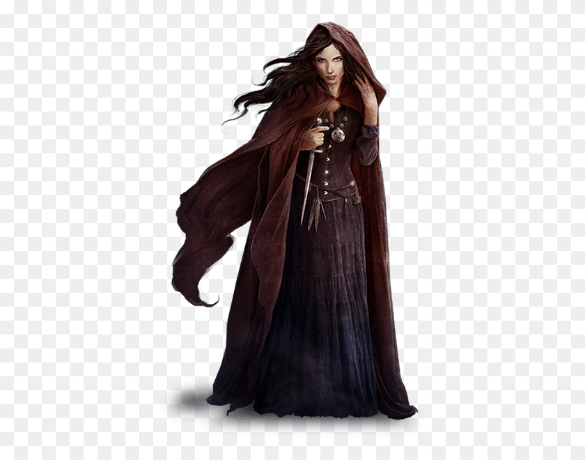 391x600 Pin By Teresa Mcwilliams On Png39s Dark Woman Character, Clothing, Apparel, Cloak HD PNG Download
