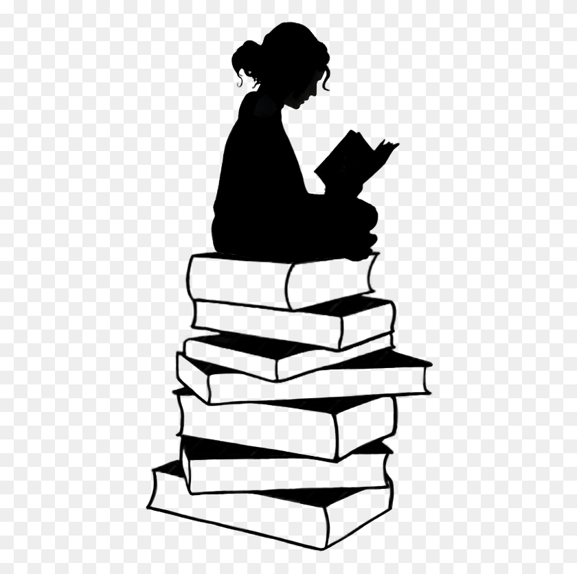 422x776 Pin By Tselha On Study Book Lovers And Journal Books Silhouette, Piano, Leisure Activities HD PNG Download