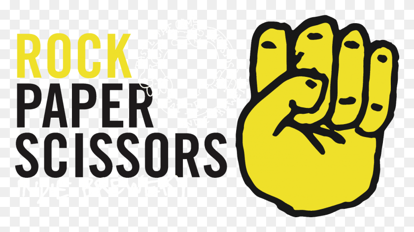 1372x724 Pin It Rock Paper Scissors Brewing, Label, Text, Symbol HD PNG Download