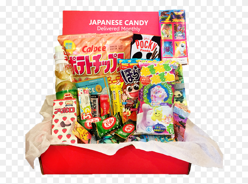 670x562 Pin Japan Crate Japanese Candy Pack, Alimentos, Dulces, Confitería Hd Png