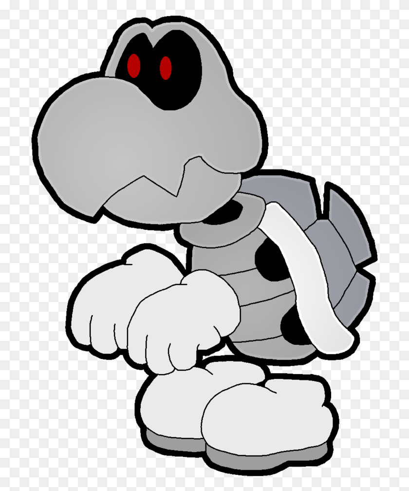 714x948 Pin Koopa Troopa Colouring Pages Paper Mario Dark Bones, Plant, Food HD PNG Download