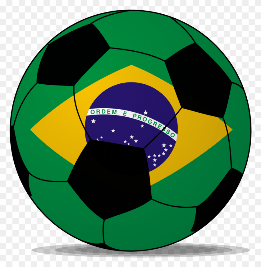 979x1002 Bandera De Brasil Png / Balón De Fútbol Png