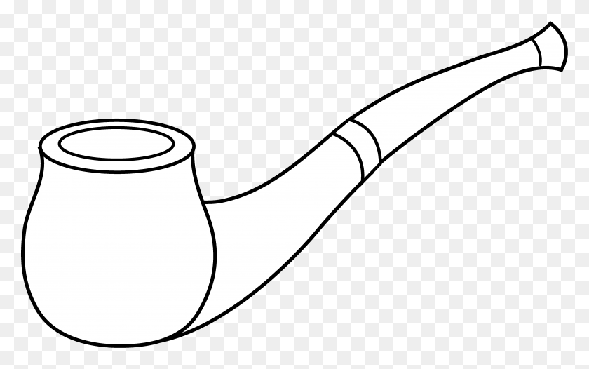 5067x3032 Pin Tobacco Clipart Smoking Pipe Smoking Pipe Clipart Black And White, Smoke Pipe, Watering Can, Can HD PNG Download