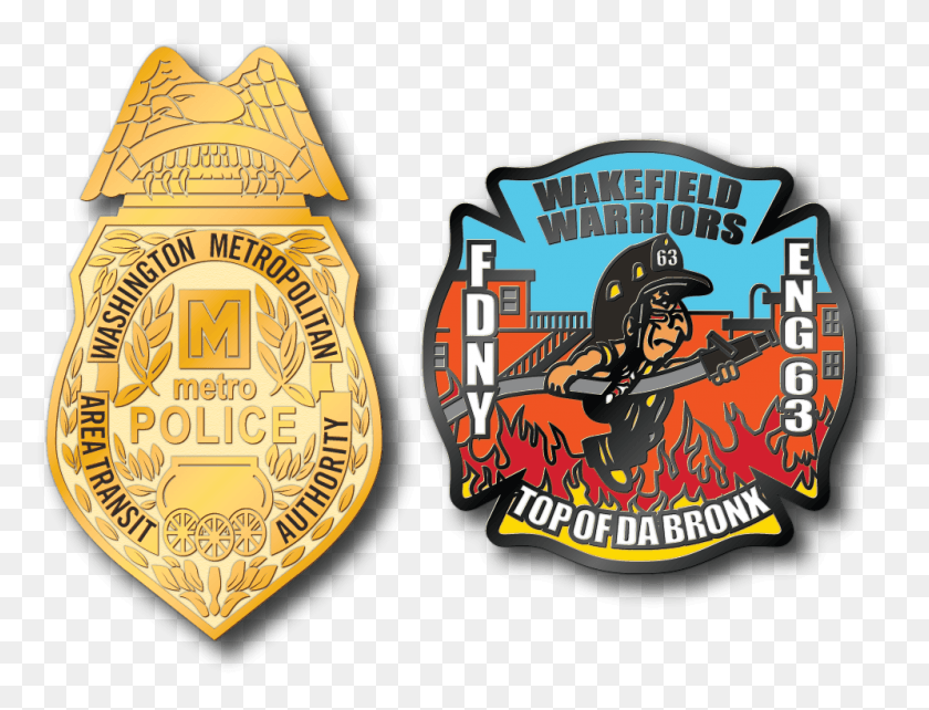 996x744 Pincrafters Fire Police Badge, Logo, Symbol, Trademark HD PNG Download
