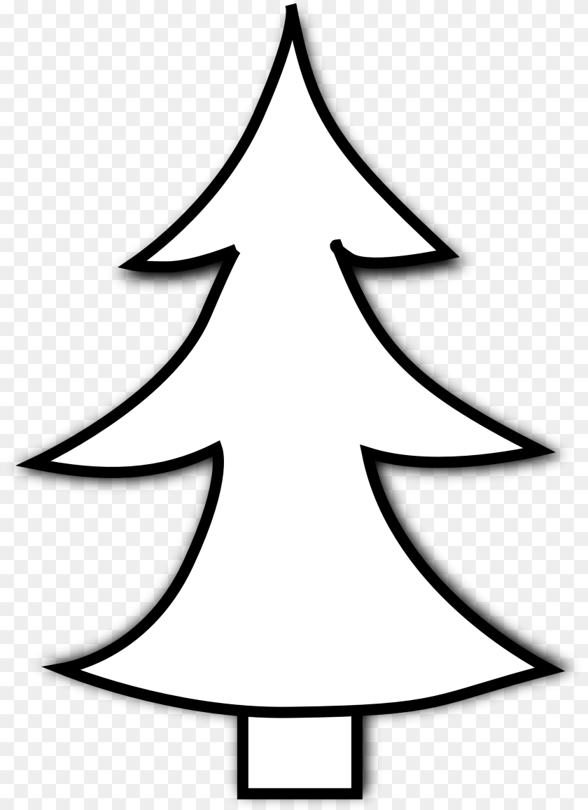 1969x2712 Pine Tree Black, Bow, Stencil, Weapon, Christmas Clipart PNG