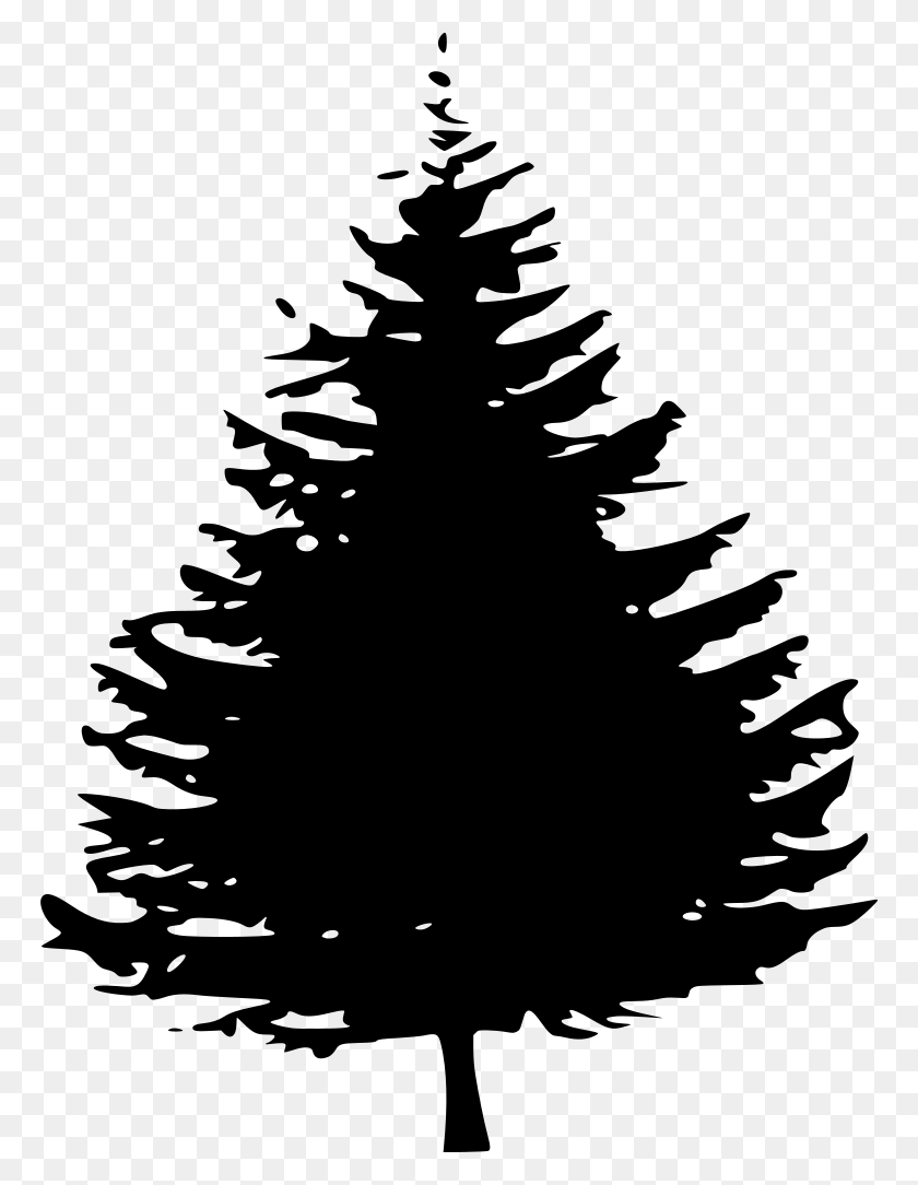 766x1024 Pine Tree Silhouette Pine Tree Clipart Free, Gray, World Of Warcraft HD PNG Download