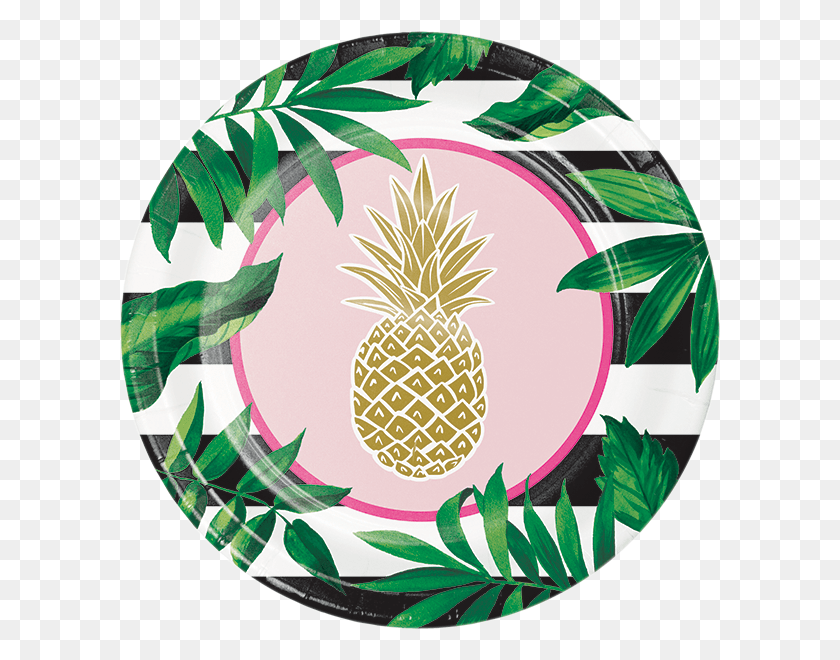 600x600 Pineapple Birthday Party Supplies Party Supplies Canada Pineapple For A Plate, Plant, Fruit, Food HD PNG Download