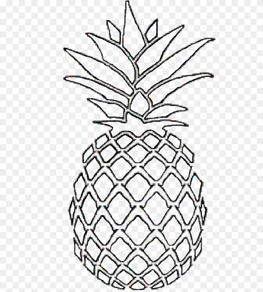 538x931 Pineapple Clip Art Clipart Printable Pineapple Coloring Pages, Food, Fruit, Plant, Produce PNG