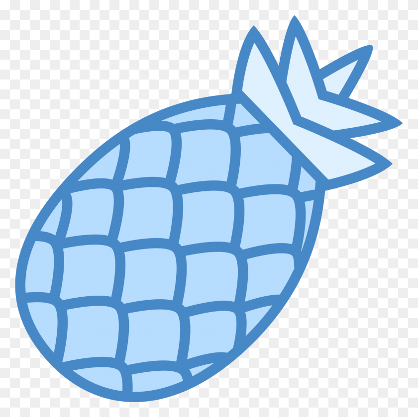 1522x1521 Pineapple Clipart Blue, Egg, Food, Animal HD PNG Download