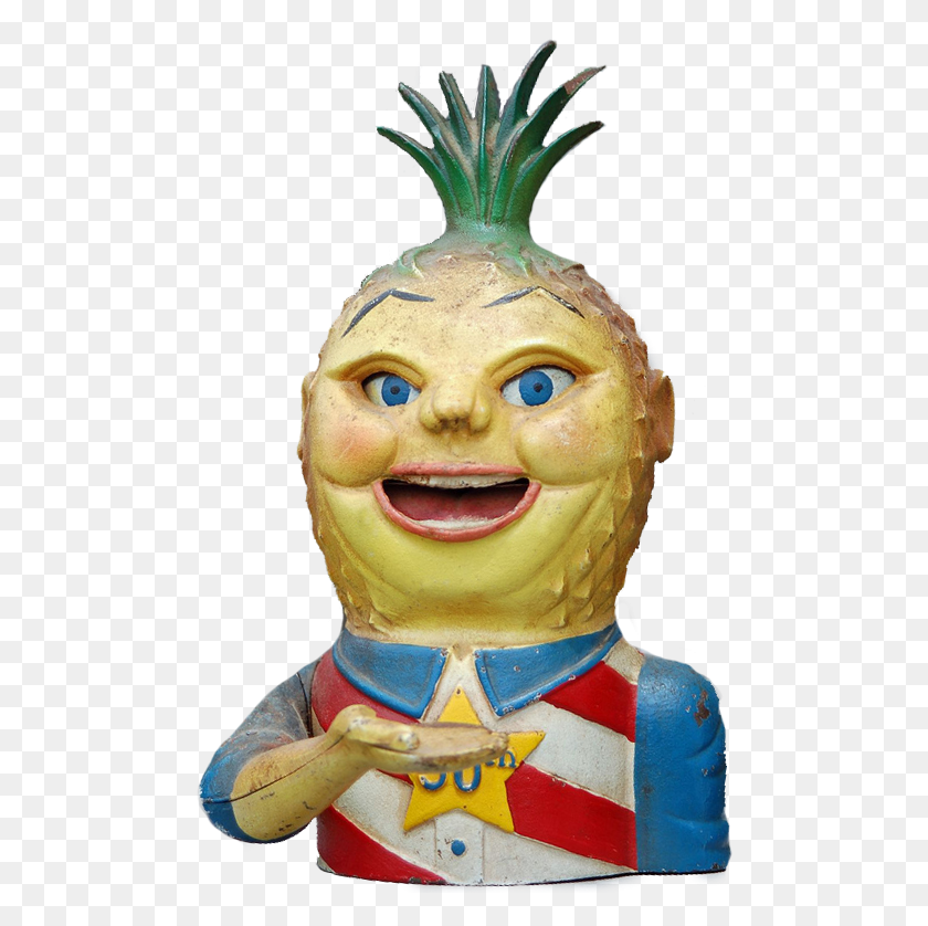 490x778 Pineapple Clipart Human Pineapple, Head, Figurine, Pottery HD PNG Download