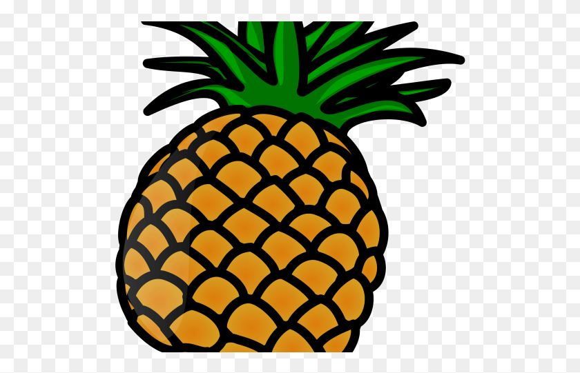508x481 Pineapple Clipart Pineapple Slice Pineapple Clipart, Plant, Fruit, Food HD PNG Download