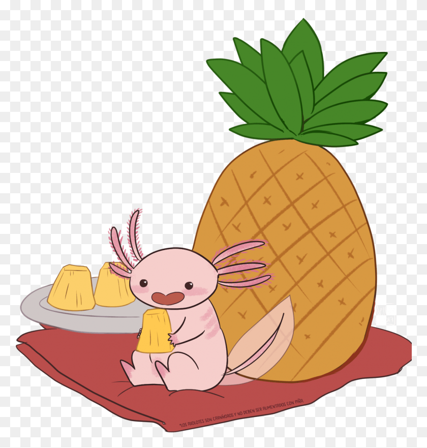 1257x1324 Pineapple Clipart Pineapple With A Cat Transparent Background, Plant, Fruit, Food HD PNG Download