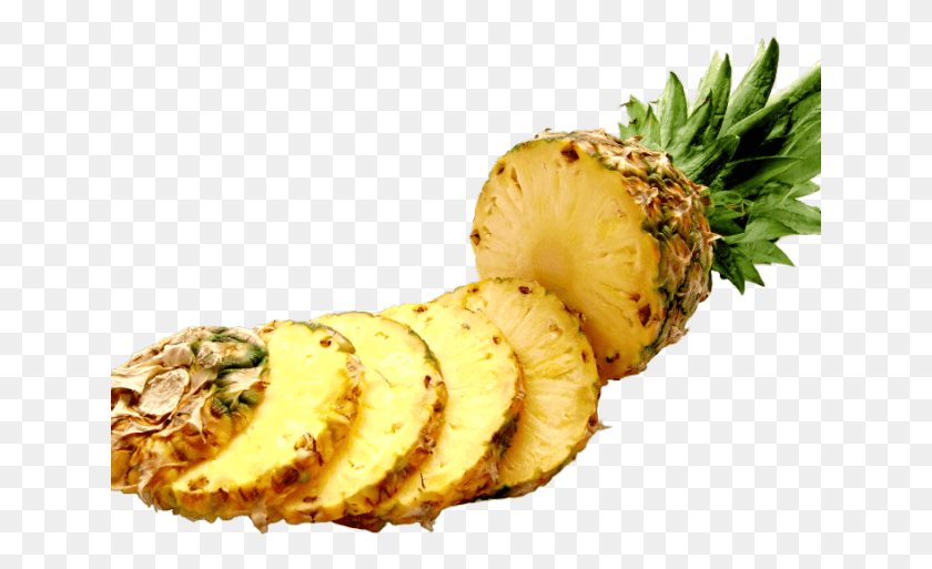 641x453 Pineapple Clipart Round Ananas Comosus, Plant, Fruit, Food HD PNG Download