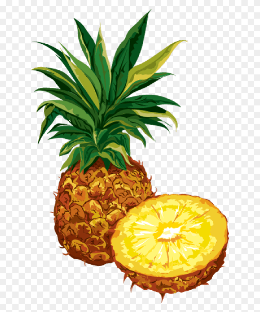 640x946 Pineapple Clipart To Free Pineapple With Transparent Background Clipart, Plant, Fruit, Food HD PNG Download