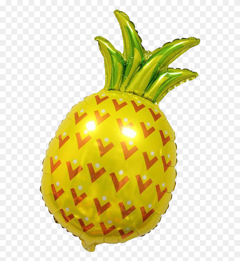 565x853 Pineapple Foil Balloon, Plant, Food, Fruit HD PNG Download