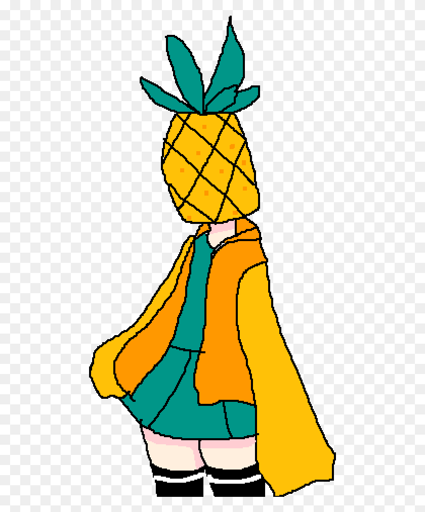 489x953 Pineapple Head Illustration, Clothing, Apparel, Scarf HD PNG Download