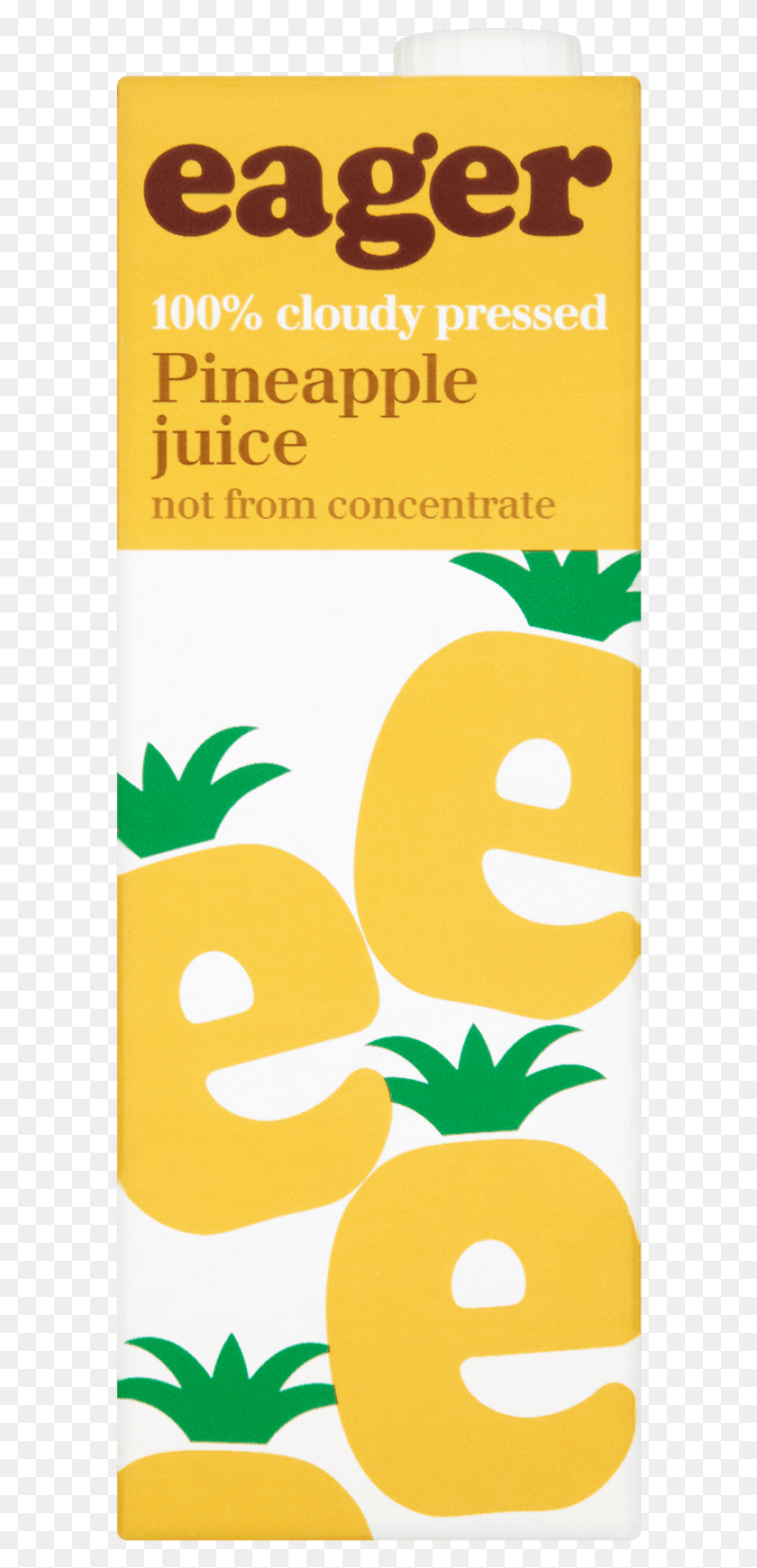 584x1681 Pineapple Juice Eager Juice, Text, Graphics HD PNG Download