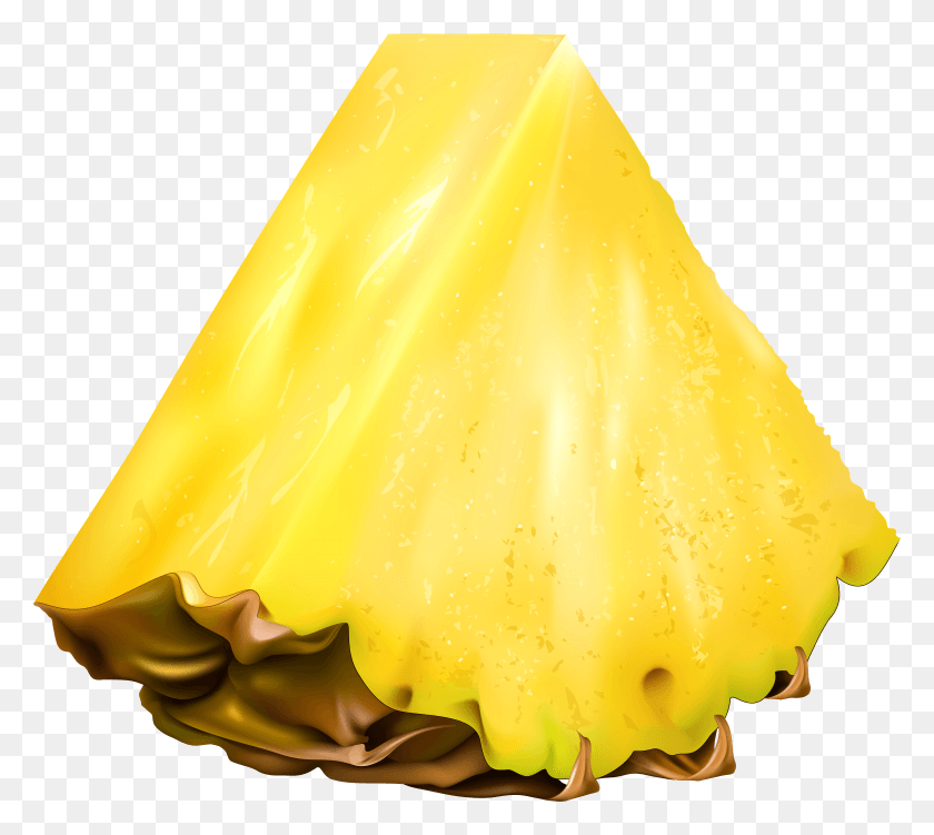 7912x7011 Pineapple Piece Transparent Image HD PNG Download