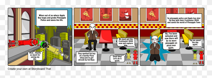 1145x368 La Policía De Piña Y Apple Boy Cartoon, Persona, Humano, Comics Hd Png
