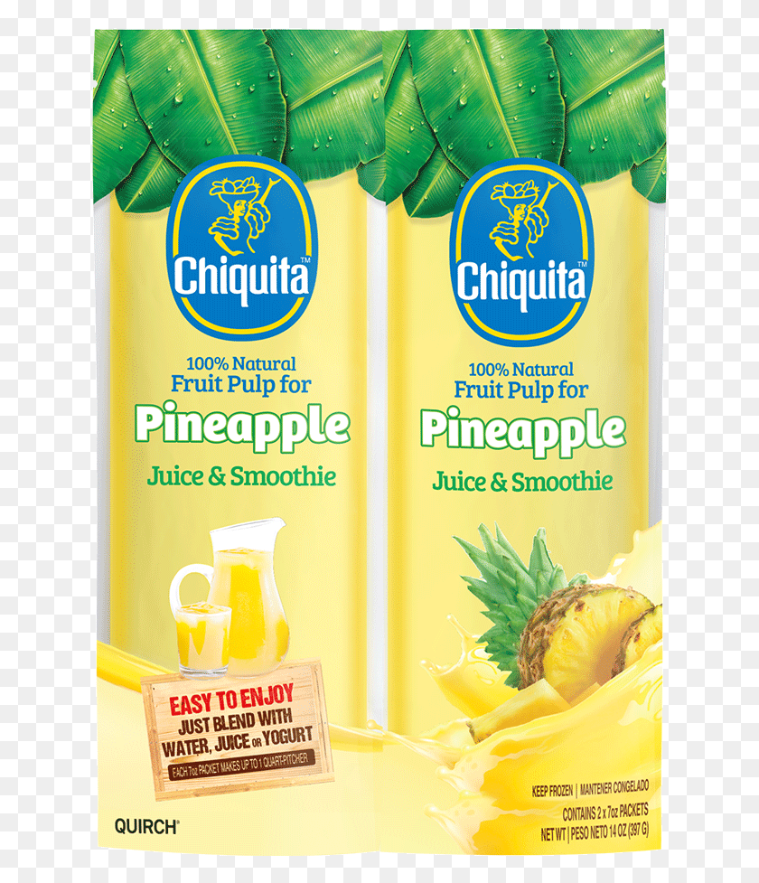 637x917 Pineapple Pulp Soursop Fruit Chiquita Juice, Bottle, Plant, Food HD PNG Download