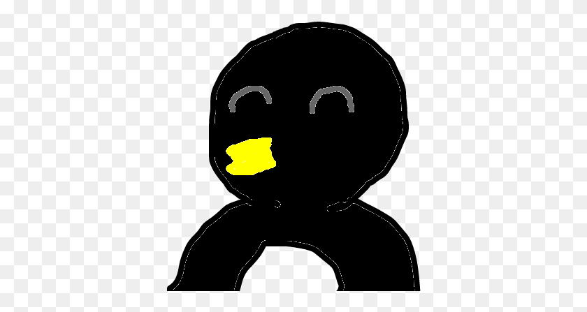 364x387 Pingu Cartoon, Pac Man, Symbol, Light HD PNG Download