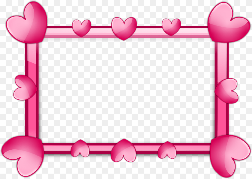 Pink 2 Frame Heart Frames Clipart, Dynamite, Weapon Transparent PNG