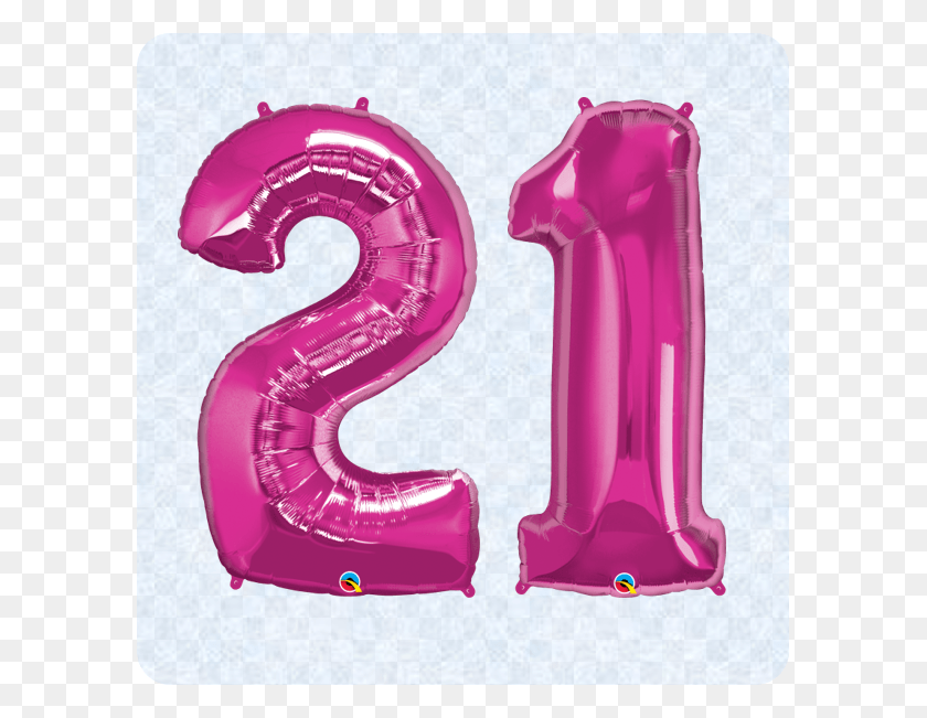 591x591 Pink 21 Birthday Pink, Text, Purple, Number HD PNG Download