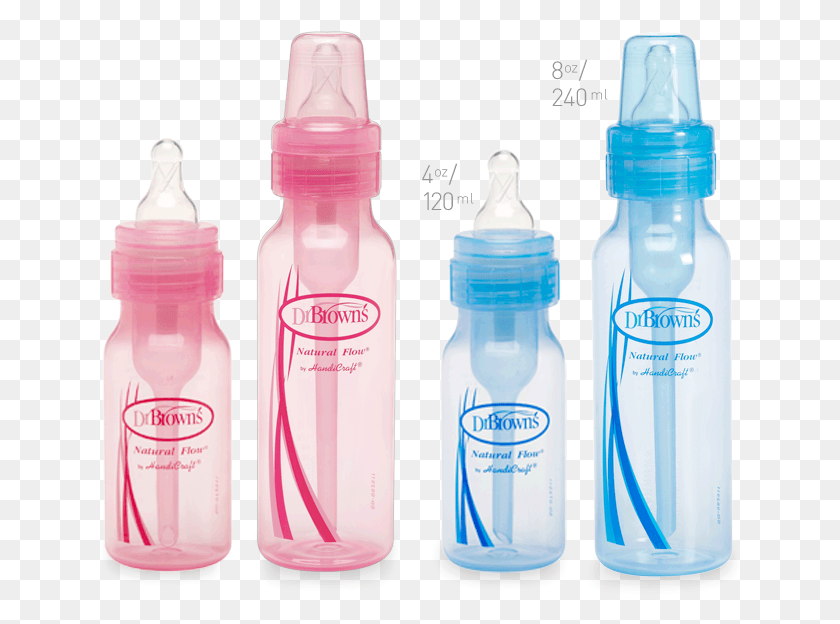 640x564 Pink Amp Blue Baby Bottle Air Flow, Bottle, Water Bottle, Plastic HD PNG Download