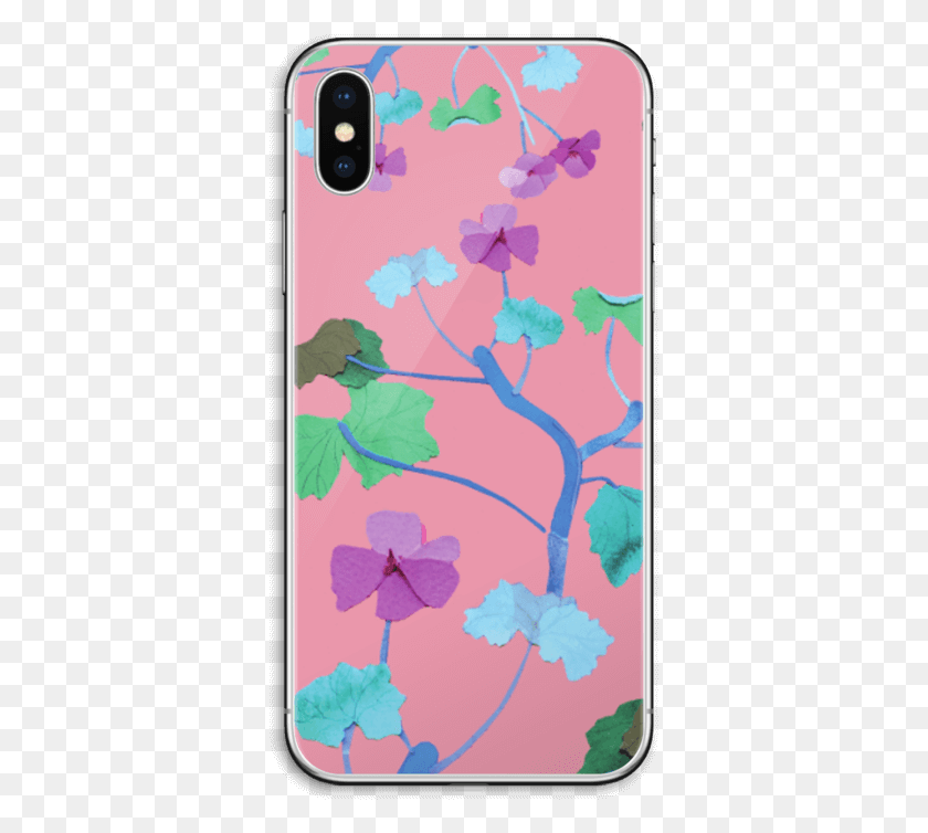 353x694 Pink Amp Colorful Flowers Skin Iphone X Mobile Phone Case, Phone, Electronics, Plant HD PNG Download