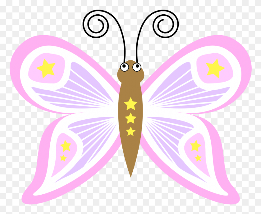 874x703 Pink And Purple Butterfly Cartoon Butterfly, Purple, Animal, Invertebrate HD PNG Download