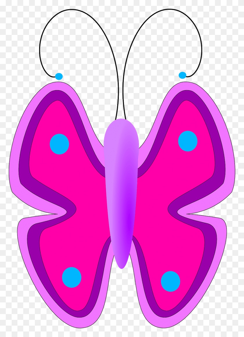 908x1280 Pink And Purple Butterfly Clipart, Heart, Purple, Pattern HD PNG Download