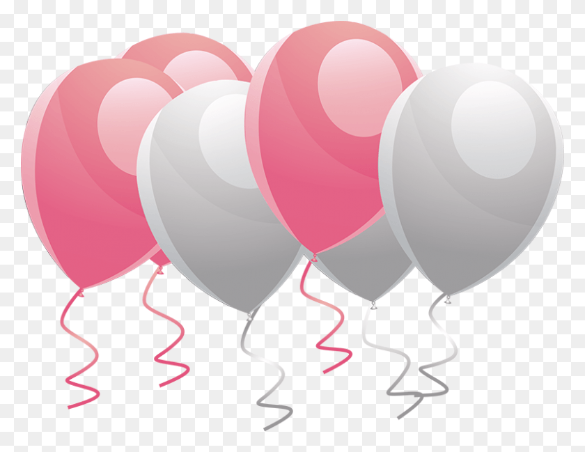 800x605 Pink Balloons Vector Pink Balloons Vector, Balloon, Ball, Graphics HD PNG Download