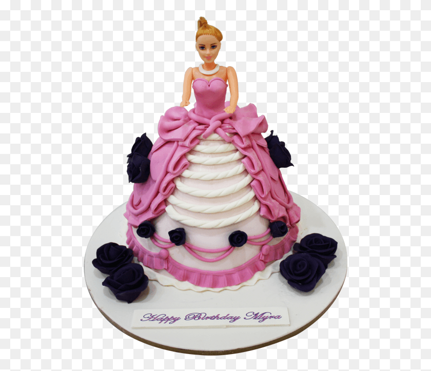 515x663 Розовая Кукла Барби Украшение Торта, Десерт, Еда, Торт Ко Дню Рождения Hd Png Скачать