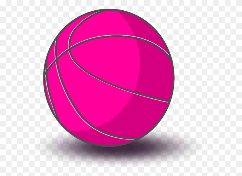 600x552 Pink Basketball Clipart Basketball Pink, Sphere, Ball, Lamp HD PNG Download