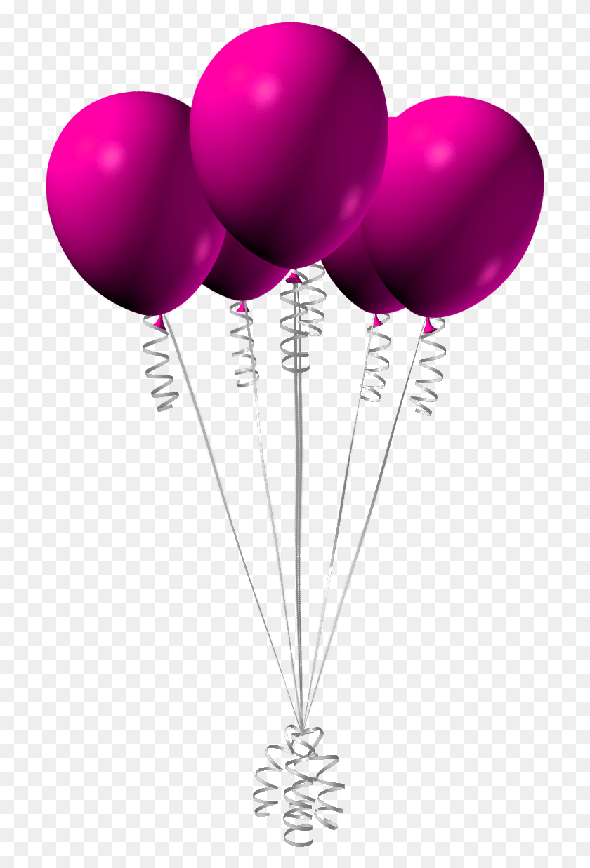 712x1177 Розовые Воздушные Шары На День Рождения Розовые Воздушные Шары На Прозрачном Фоне, Воздушный Шар, Мяч Png Скачать