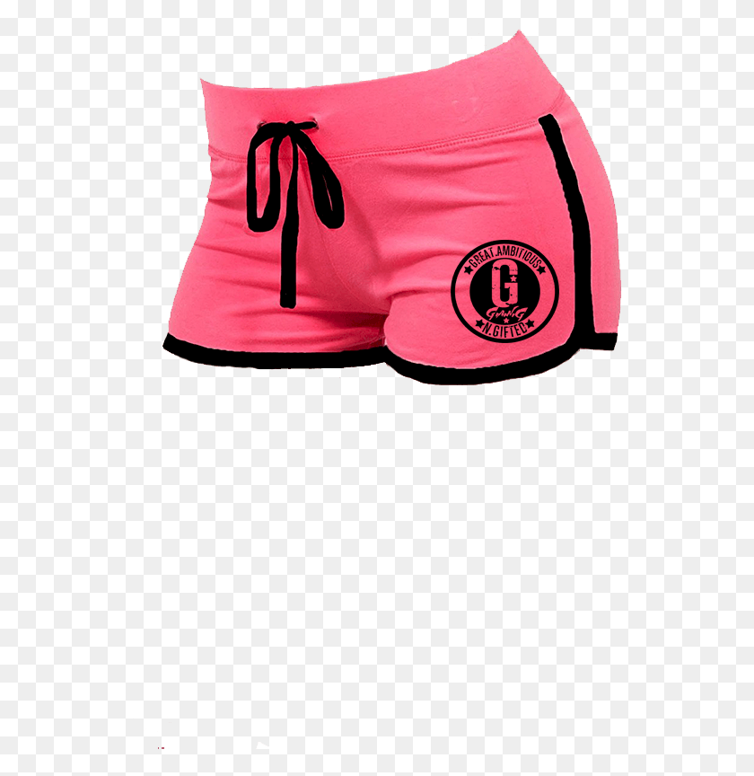 546x804 Pink Black Outline Shorts Board Short, Clothing, Apparel, Swimwear Descargar Hd Png