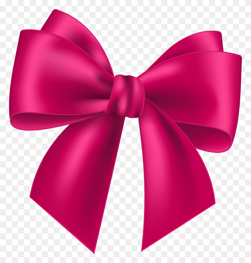 5633x5915 Pink Bow Transparent Clip Art Image Pink Bow Tie Transparent Descargar Hd Png