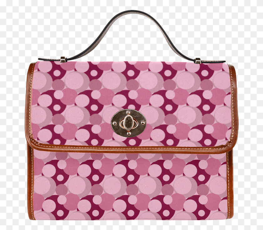 686x675 Pink Bubble Pop Waterproof Canvas Bagall Over Print Garment Bag, Purse, Handbag, Accessories Descargar Hd Png