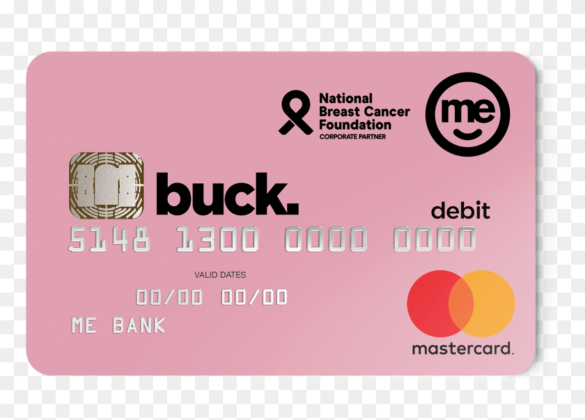 1301x907 Descargar Png Tarjeta Pink Buck Obra De Arte Me Bank, Texto, Tarjeta De Crédito, Tarjetas De Identificación Hd Png
