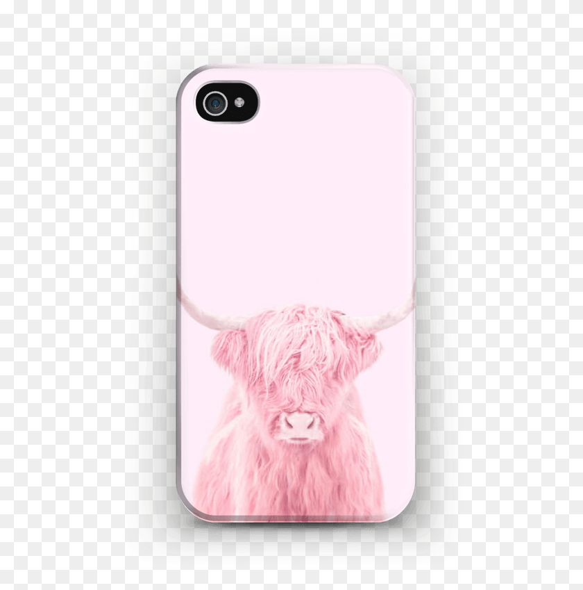 503x789 Pink Bull Case Чехол Для Мобильного Телефона Iphone 44S, Млекопитающее, Животное, Электроника Png Скачать
